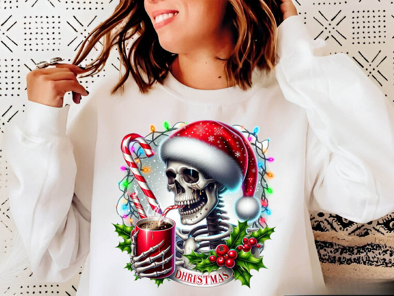 Halloween Christmas Skeleton Shirt Clipart Bundle - CraftNest - Digital Crafting and Art
