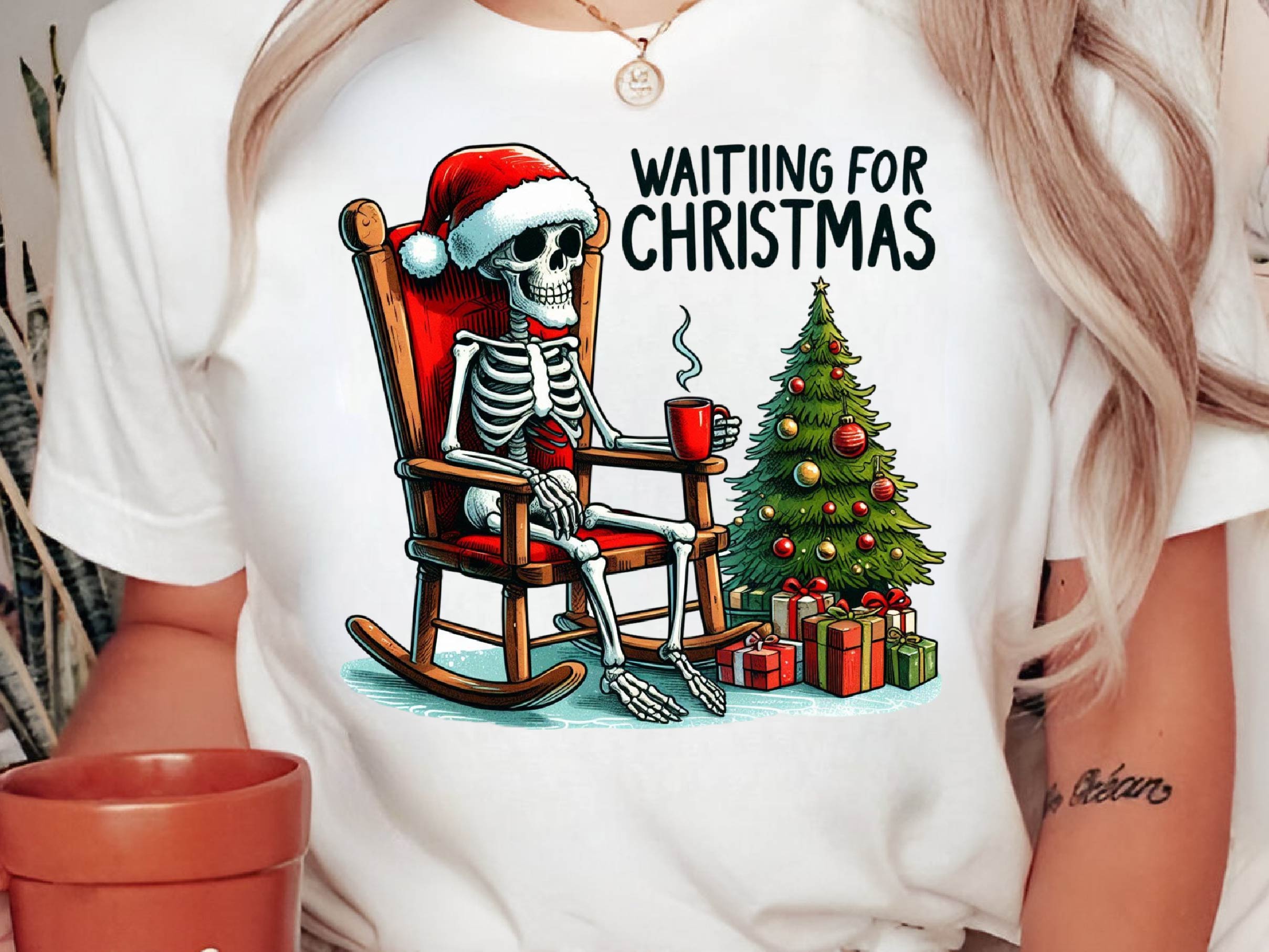 Halloween Skeleton Waiting For Christmas Clipart Bundle - CraftNest - Digital Crafting and Art