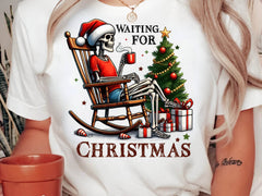 Halloween Skeleton Waiting For Christmas Clipart Bundle 1 - CraftNest - Digital Crafting and Art