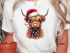 Christmas Highland Cow Clipart Bundle 1 - CraftNest - Digital Crafting and Art