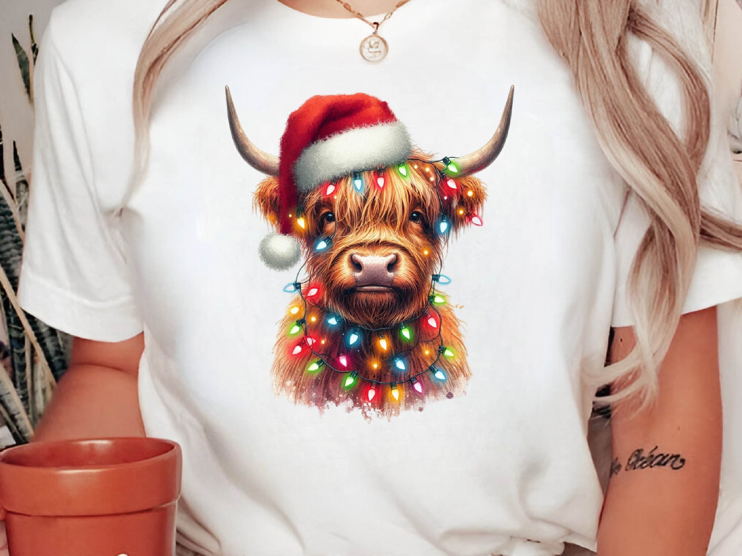 Christmas Highland Cow Clipart Bundle 1 - CraftNest - Digital Crafting and Art