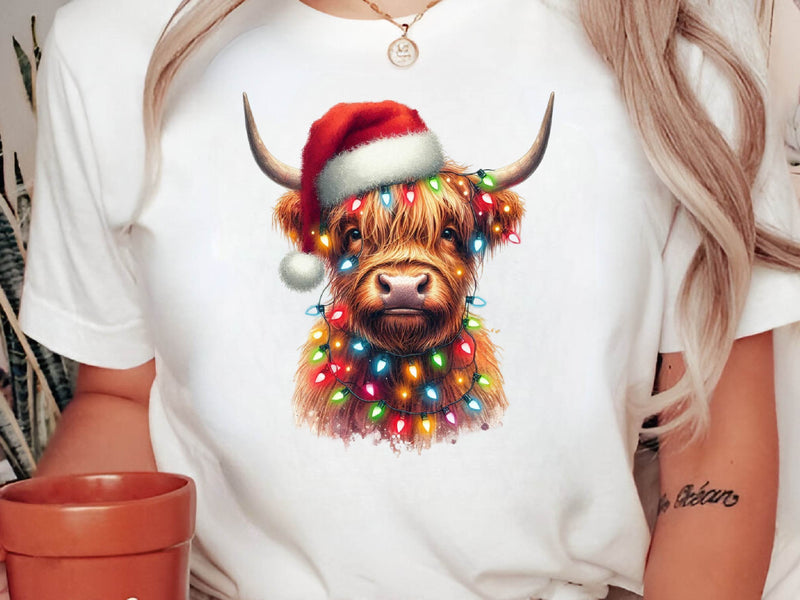 Christmas Highland Cow Clipart Bundle 1 - CraftNest - Digital Crafting and Art