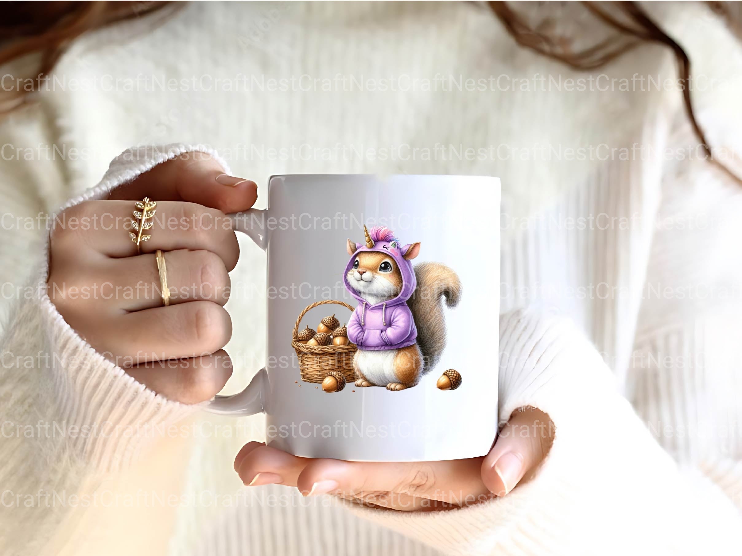 Unicorn Chipmunk Clipart Bundle
