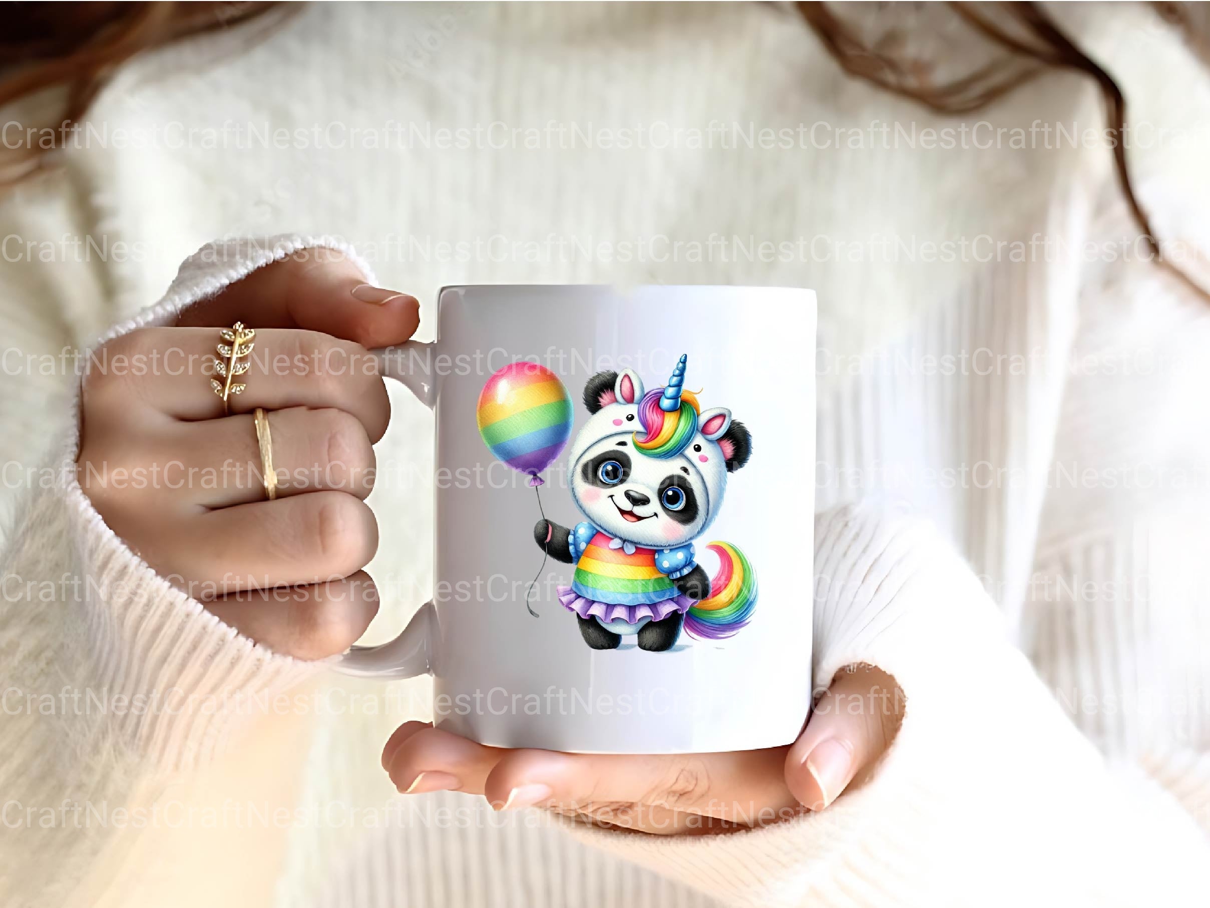 Unicorn Panda Clipart Bundle 2