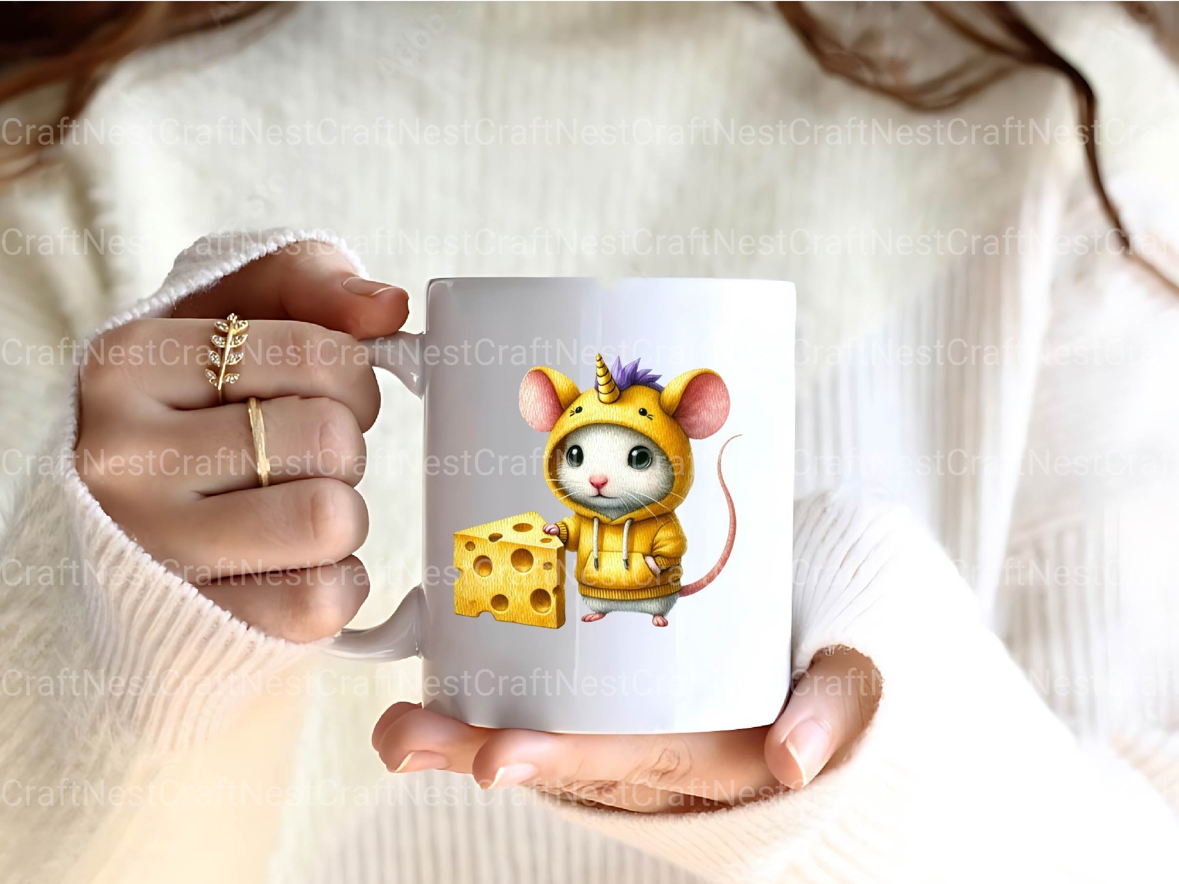 Unicorn Mouse Clipart Bundle