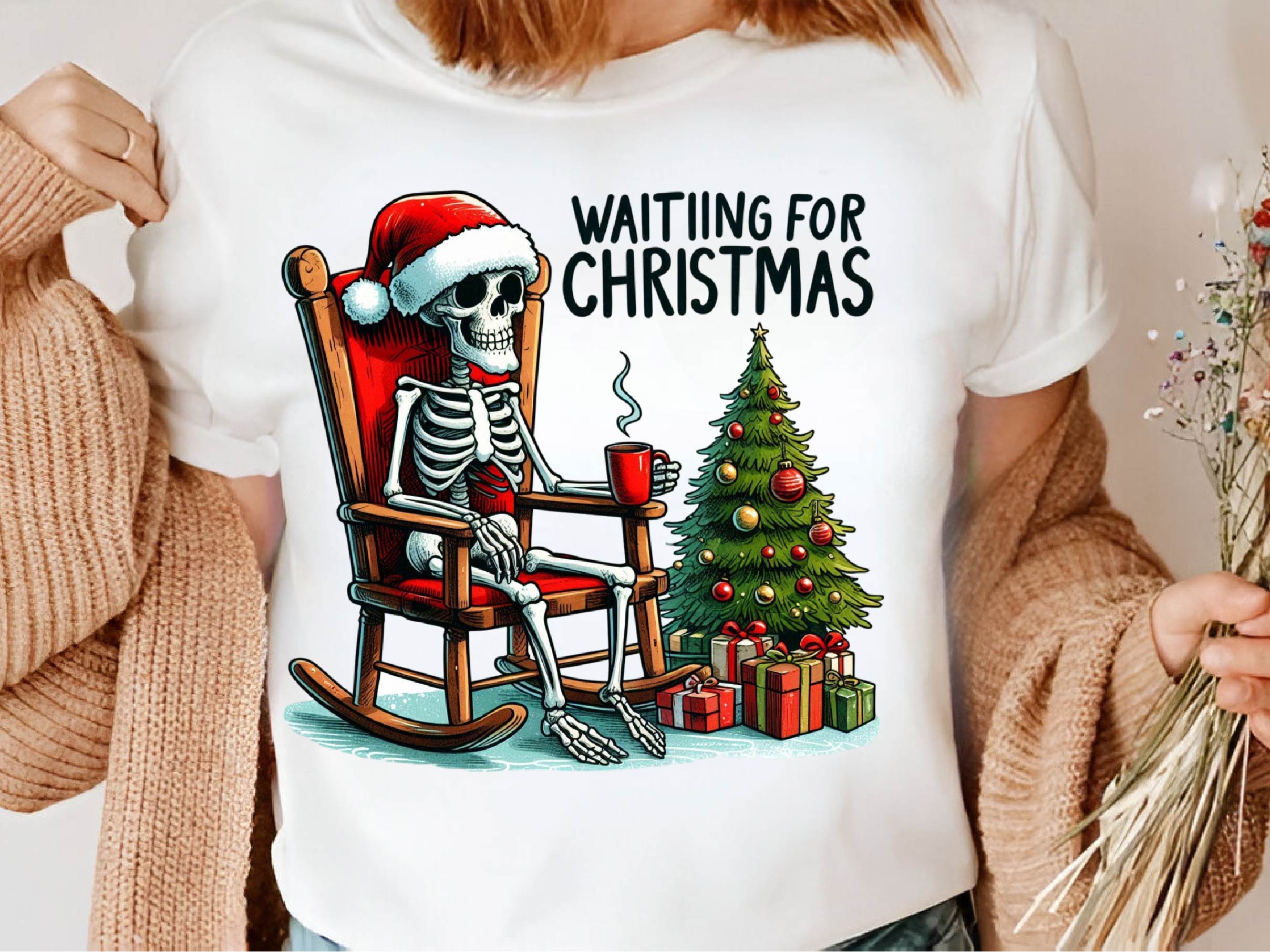 Halloween Skeleton Waiting For Christmas Clipart Bundle - CraftNest - Digital Crafting and Art