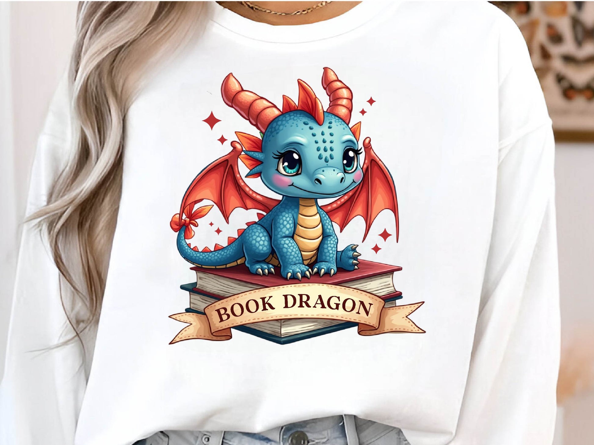 Funny Book Lover Book Reading Dragon Clipart Bundle - CraftNest - Digital Crafting and Art