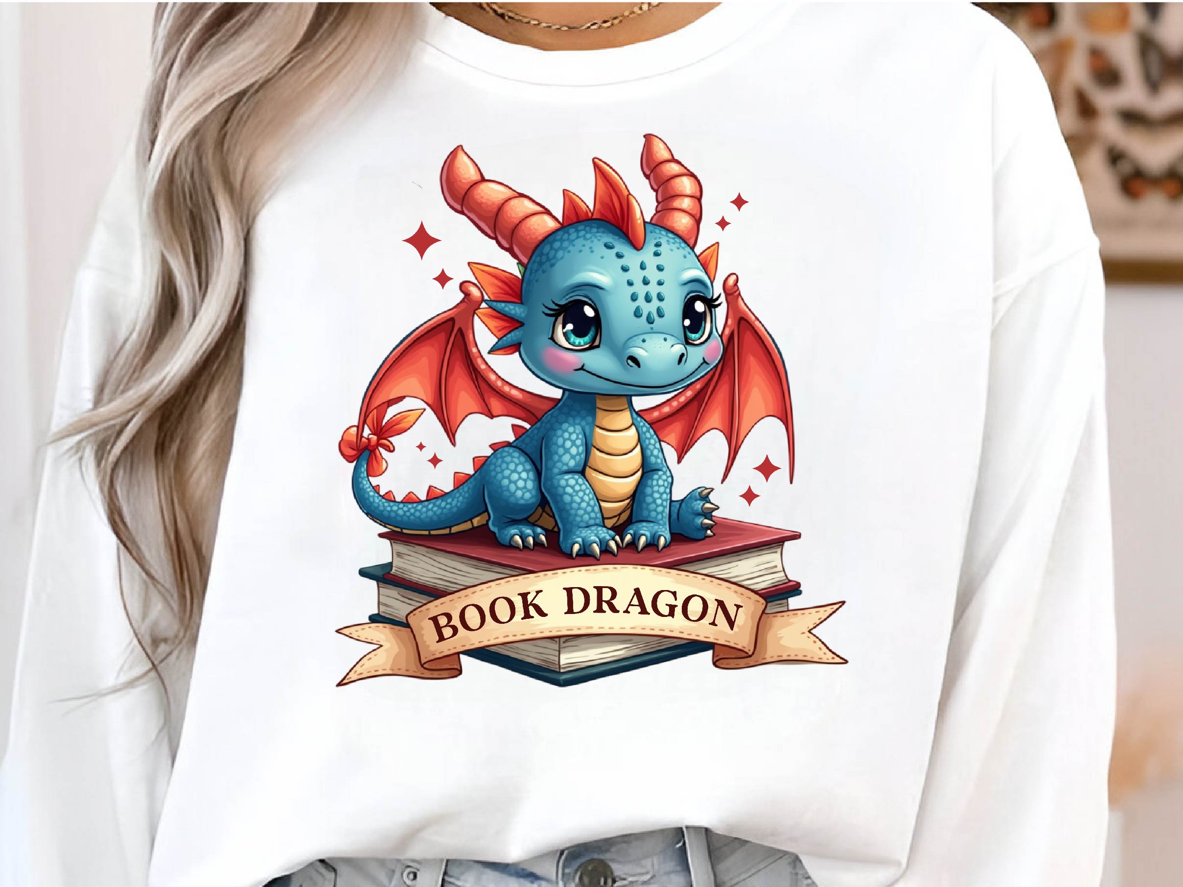 Funny Book Lover Book Reading Dragon Clipart Bundle - CraftNest - Digital Crafting and Art