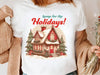 Vintage Christmas House Clipart Bundle