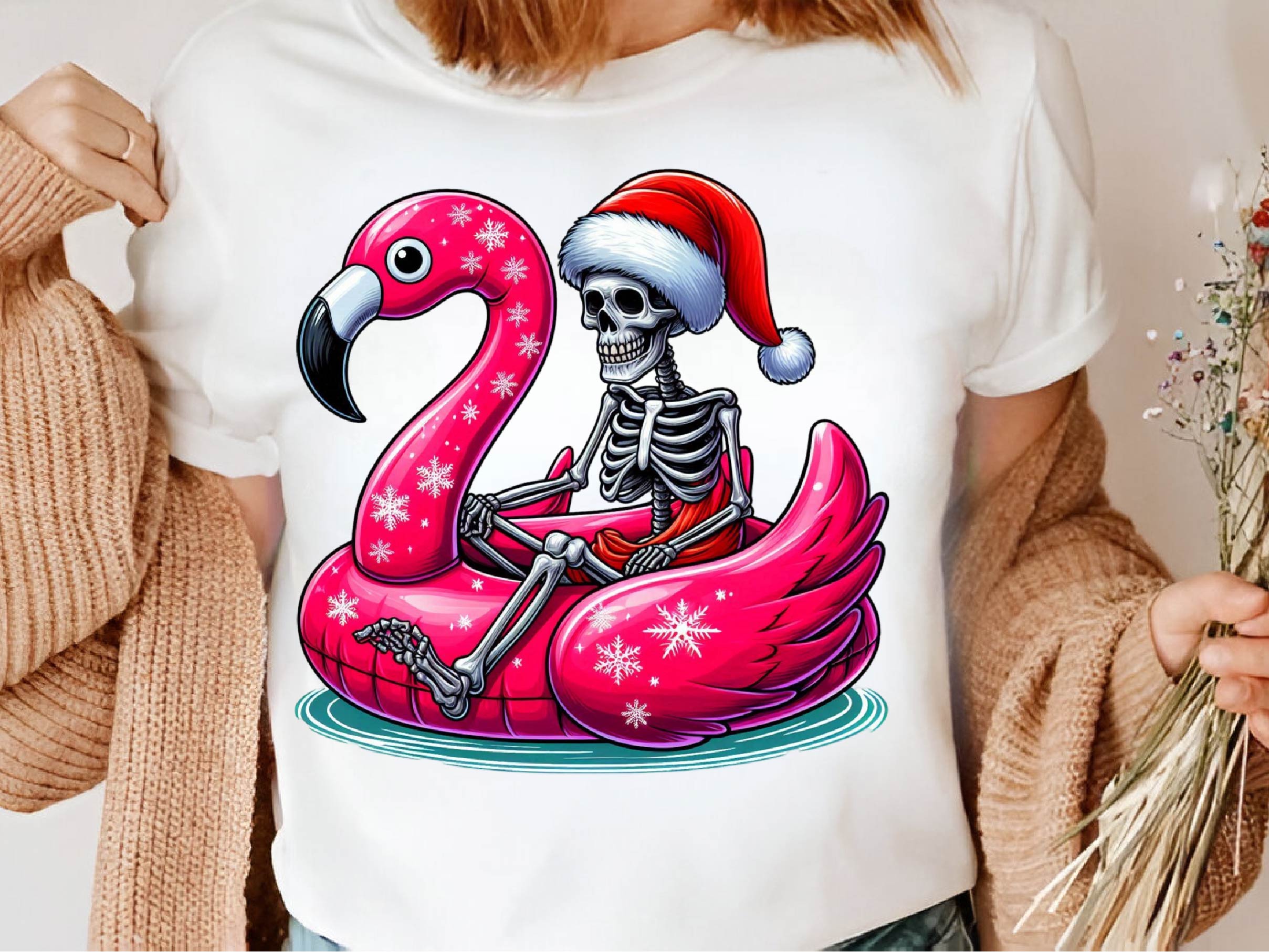Christmas Skeleton Flamingo Clipart Bundle - CraftNest - Digital Crafting and Art