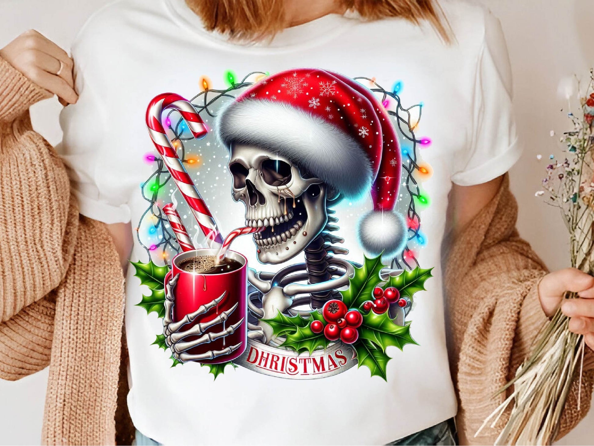 Halloween Christmas Skeleton Shirt Clipart Bundle - CraftNest - Digital Crafting and Art