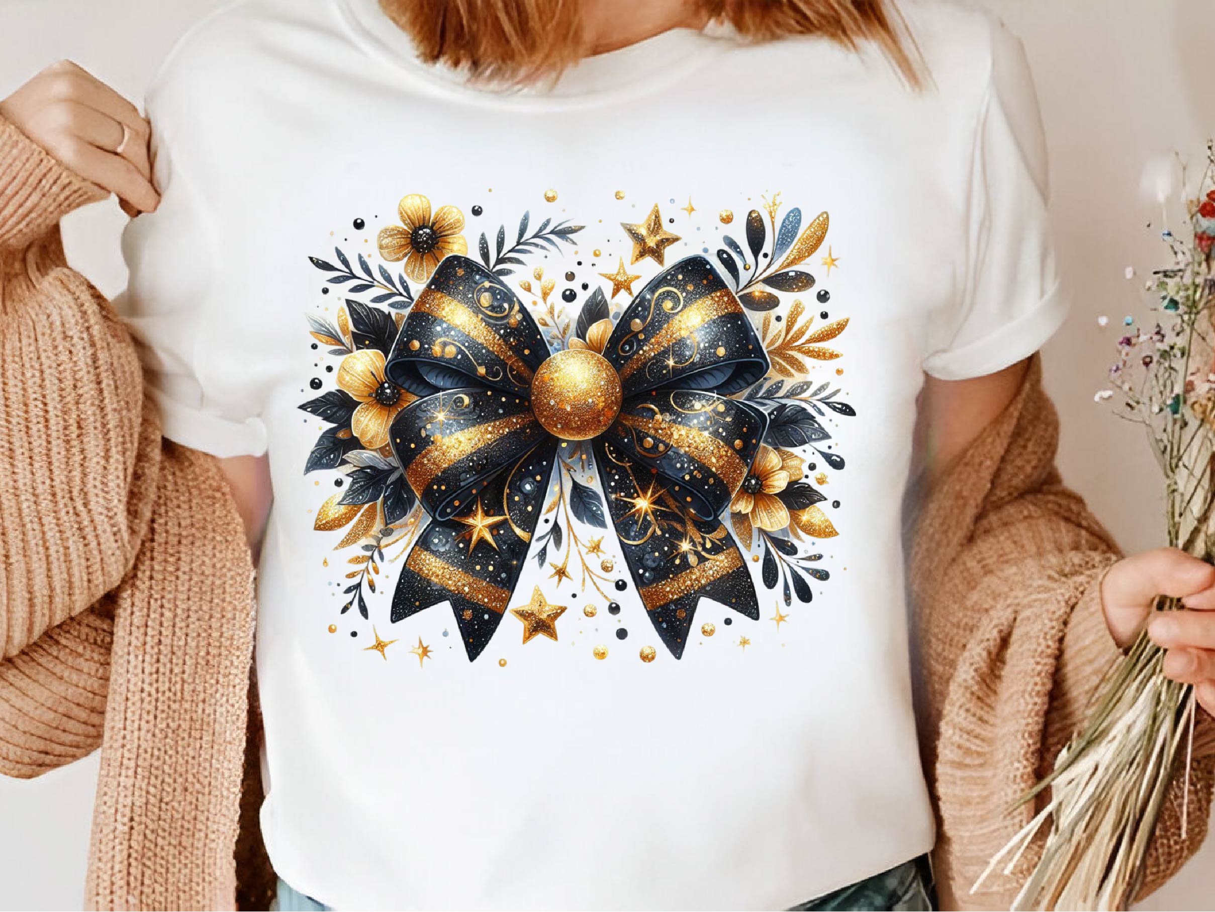 Gold Glitter Coquette Bow Clipart Bundle 3 - CraftNest - Digital Crafting and Art