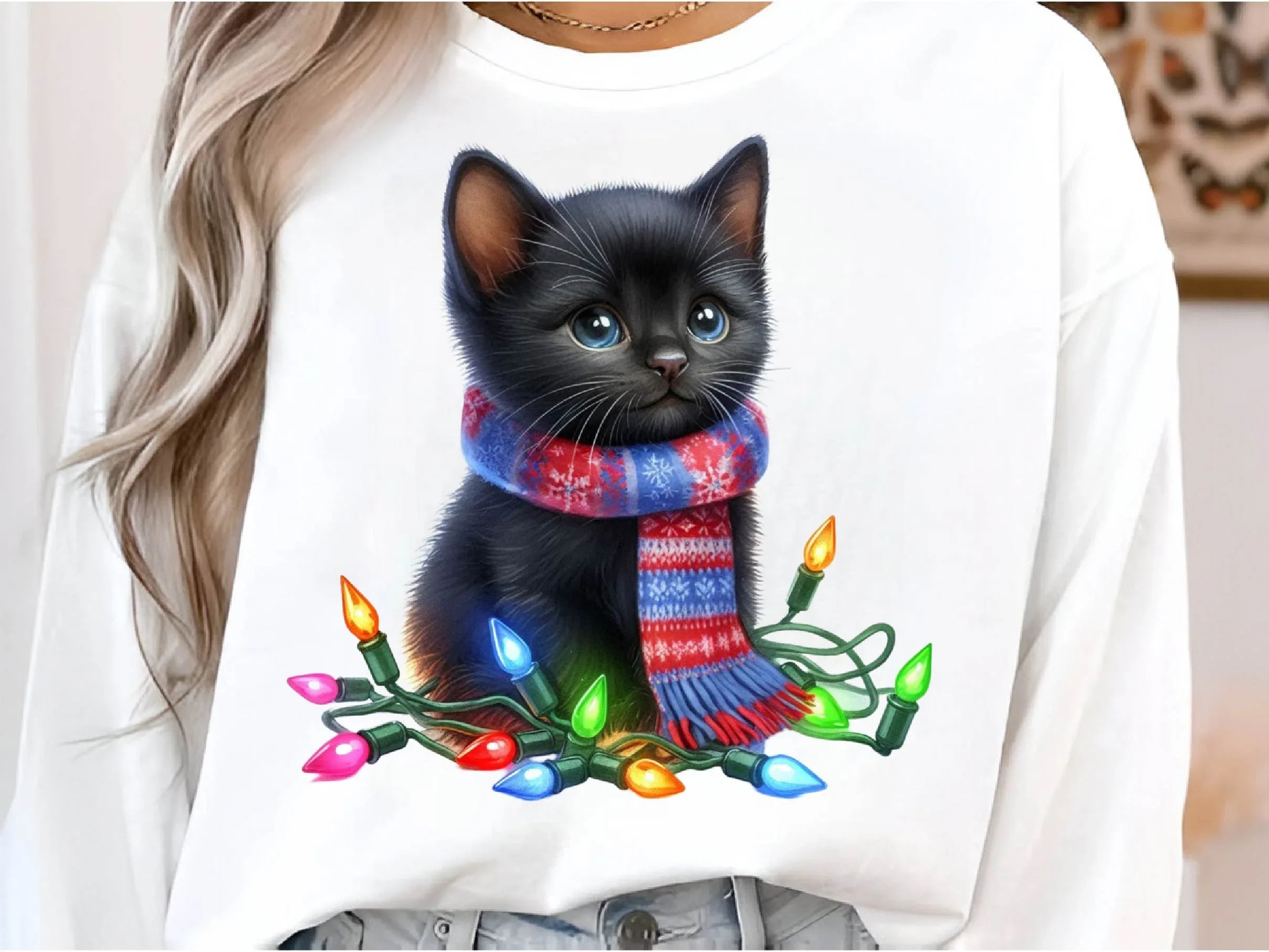 Christmas Black Cat Clipart Bundle - CraftNest - Digital Crafting and Art