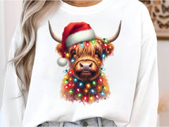 Christmas Highland Cow Clipart Bundle 1 - CraftNest - Digital Crafting and Art