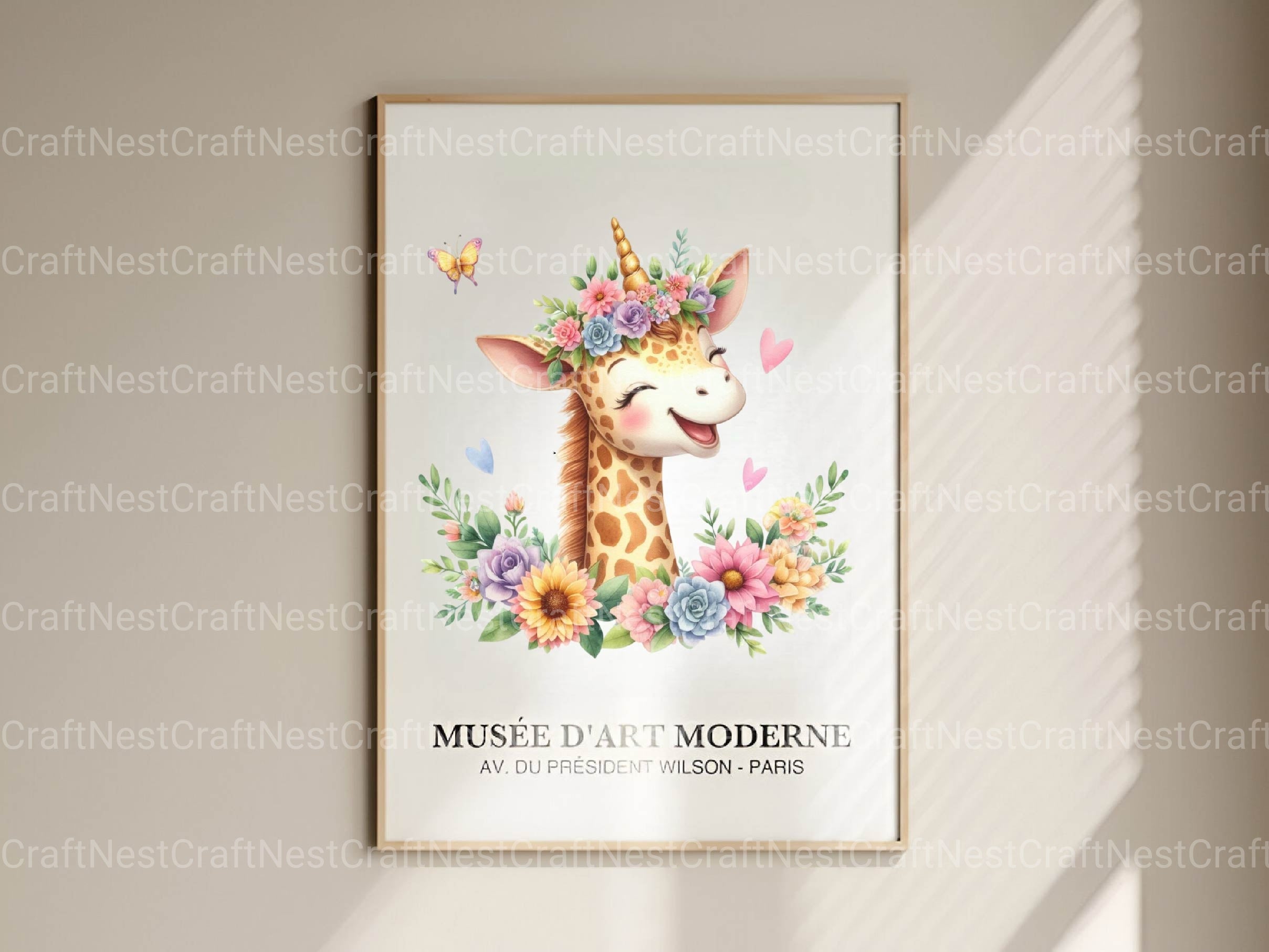 Unicorn Giraffe Clipart Bundle
