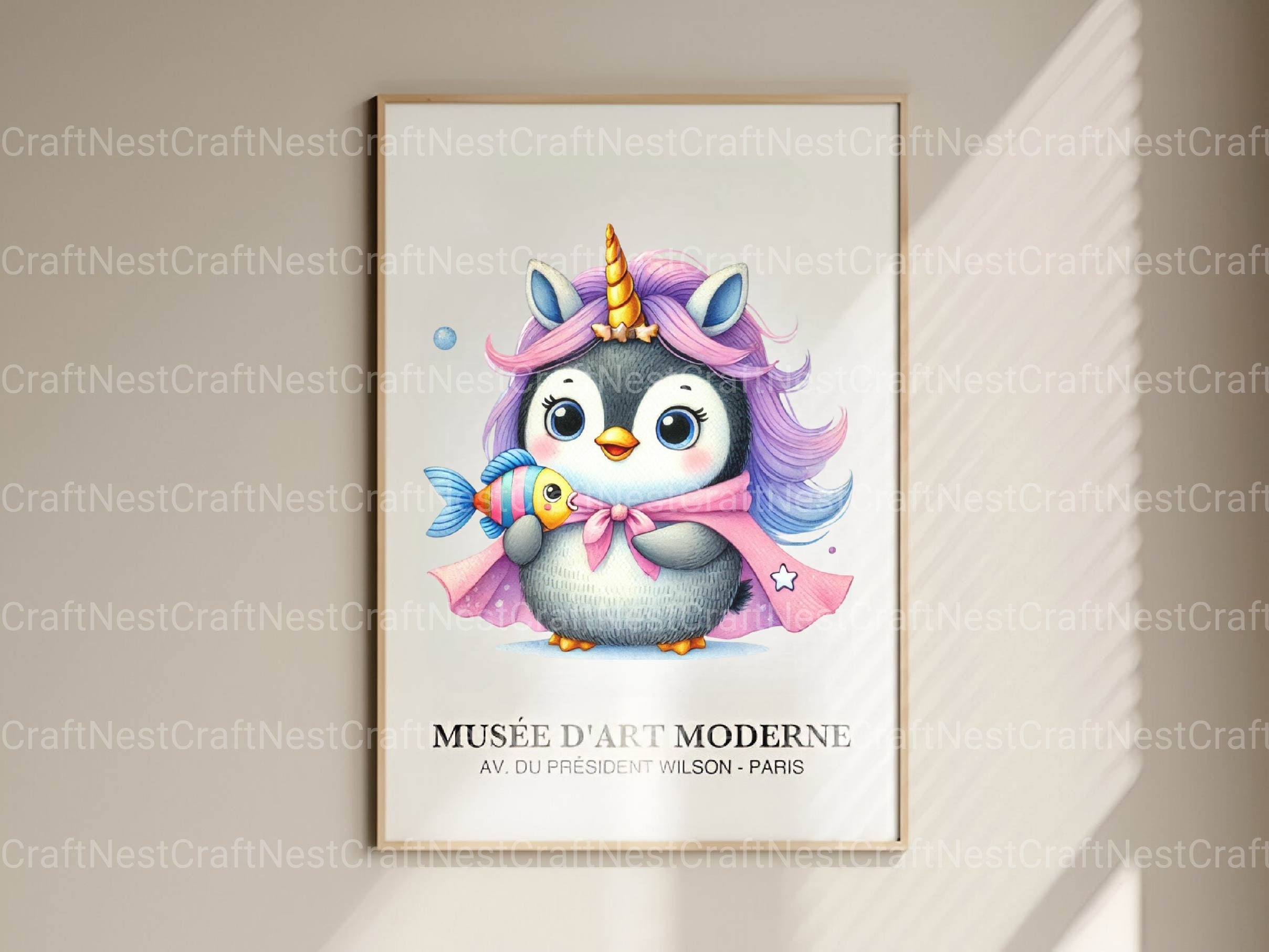 Unicorn Penguin Clipart Bundle