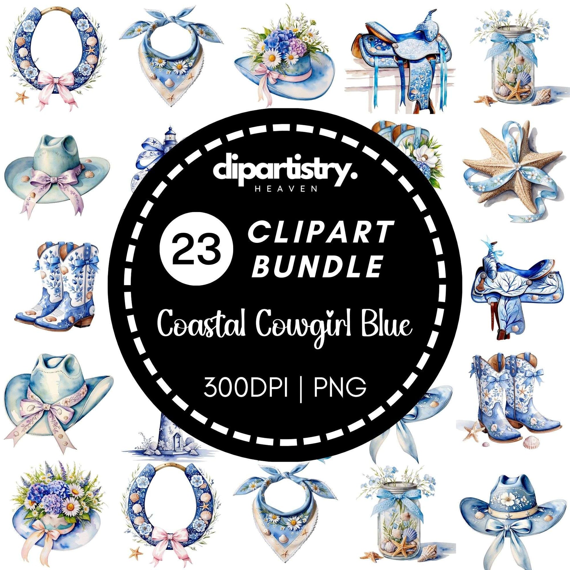 Coastal Cowgirl Clipart - CraftNest - Digital Crafting and Art