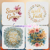 Floral Faith Clipart Bundle