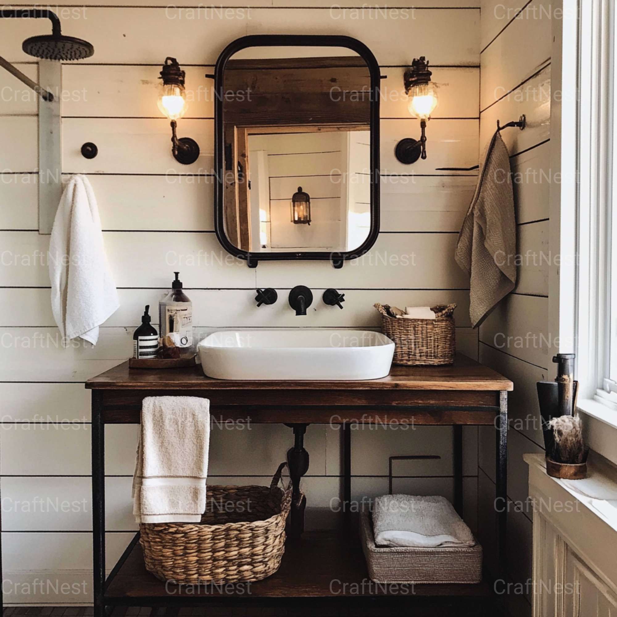 Bathroom Decor Stock Images - CraftNest - Digital Crafting and Art