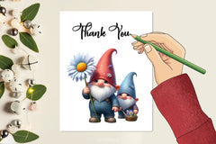 Cute Gnomes Daisy Clipart Bundle - CraftNest - Digital Crafting and Art