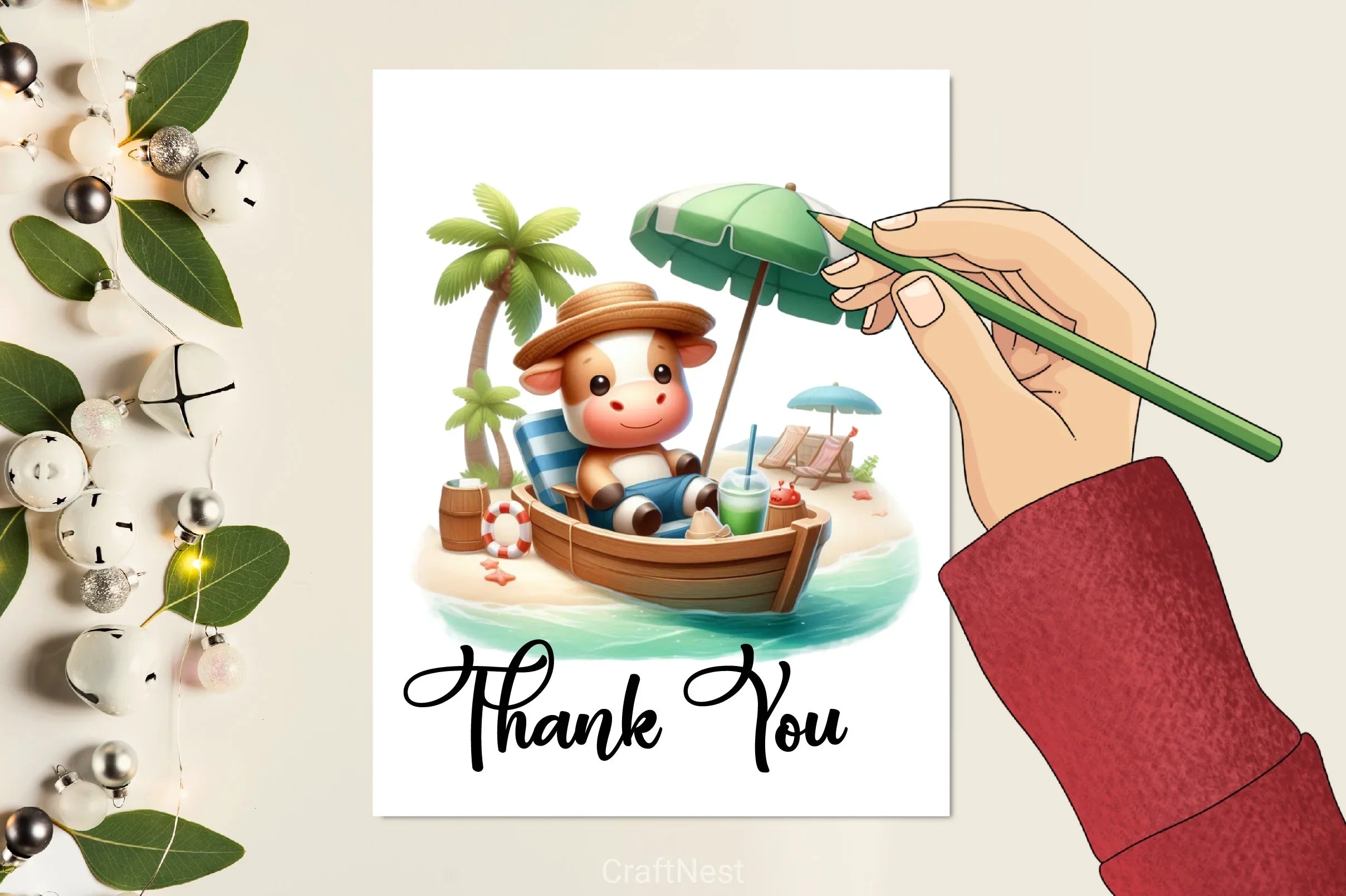 Cute Animals Boat Summer Clipart Bundle - CraftNest - Digital Crafting and Art