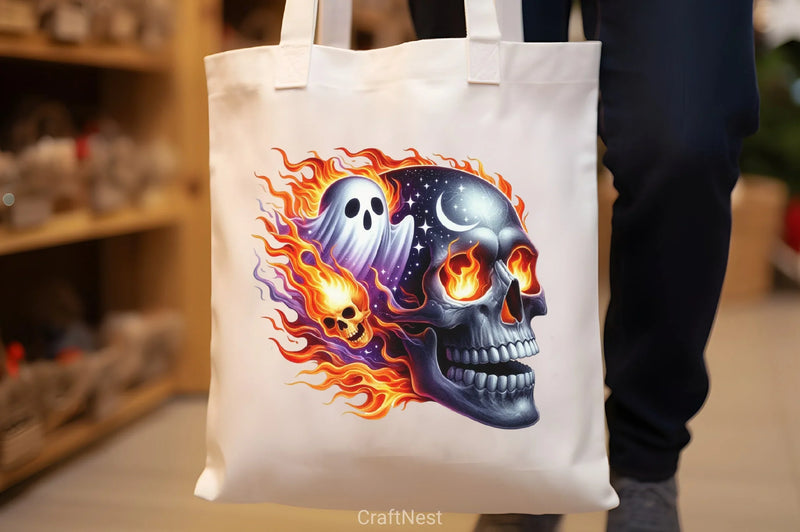 Skull Flames Clipart Bundle - CraftNest - Digital Crafting and Art