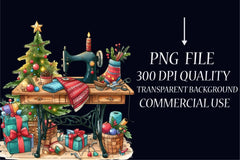 Christmas Sewing Clipart Bundle - CraftNest - Digital Crafting and Art