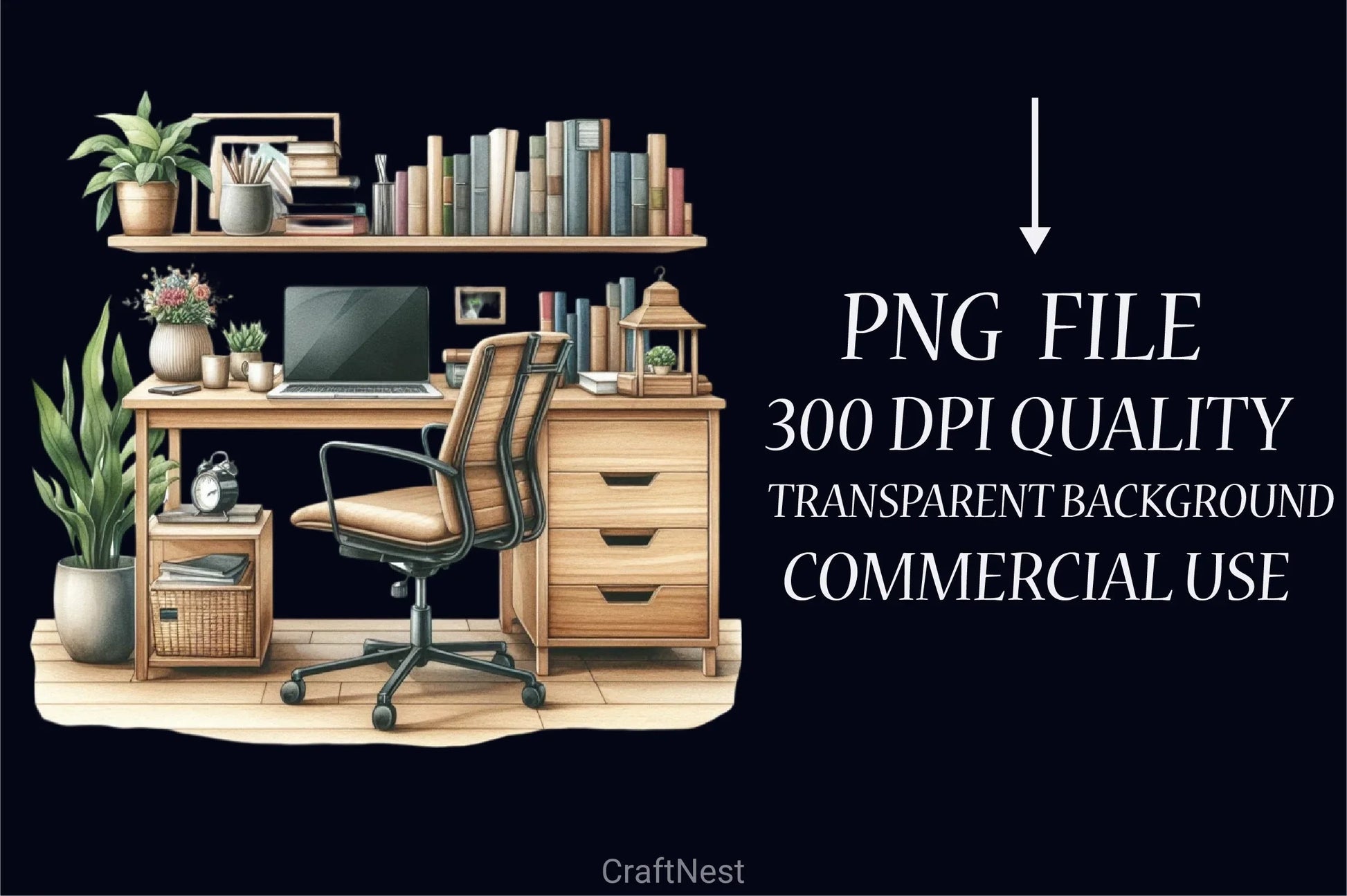 Desk Computer Clipart Bundle - CraftNest - Digital Crafting and Art
