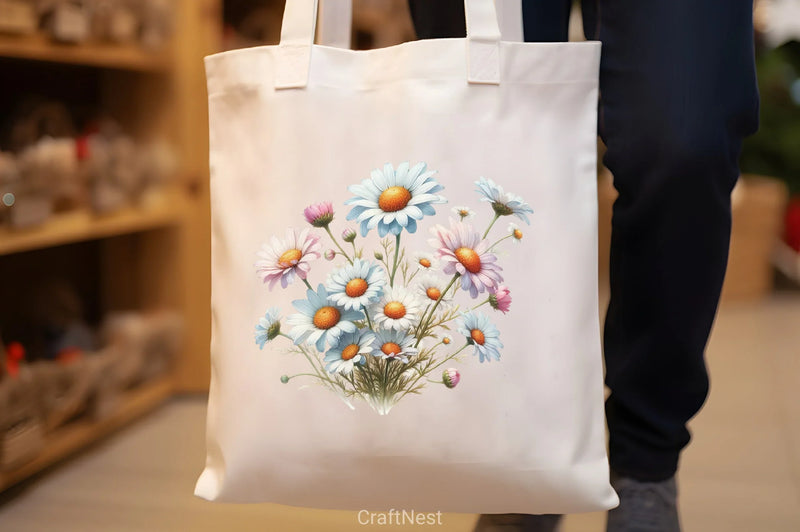 Daisy Flower Clipart Bundle 5 - CraftNest - Digital Crafting and Art