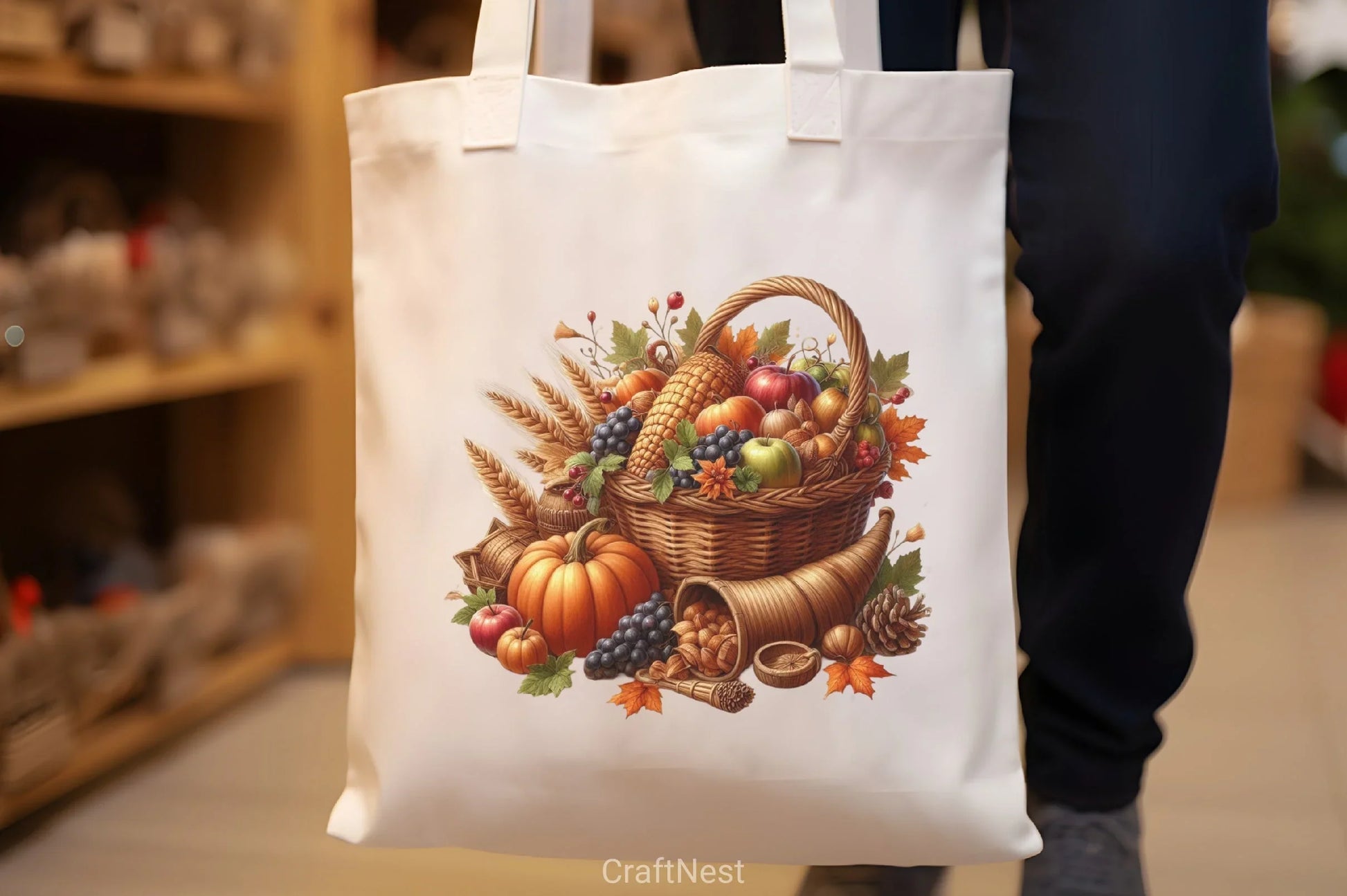 Autumn Harvest Basket Clipart Bundle - CraftNest - Digital Crafting and Art