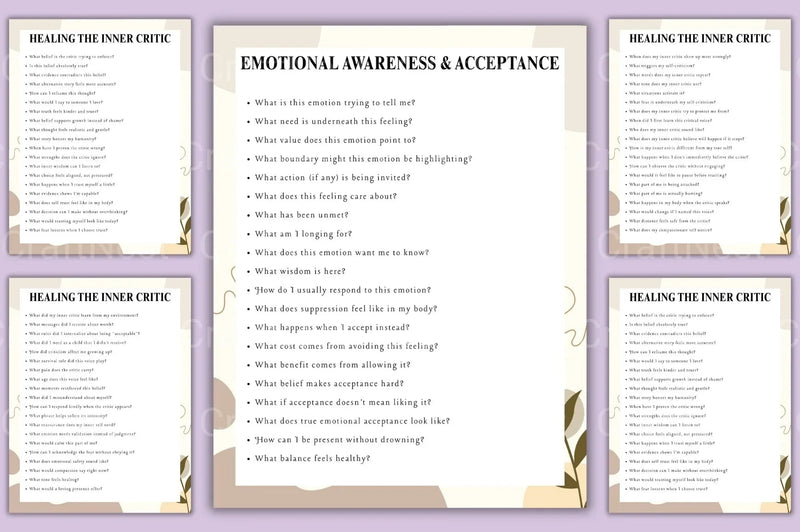 Self-Compassion Prompt Book for Personal Growth - CraftNest - Digital Crafting and Art