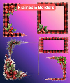 Christmas Flannel Clipart Bundle - CraftNest - Digital Crafting and Art
