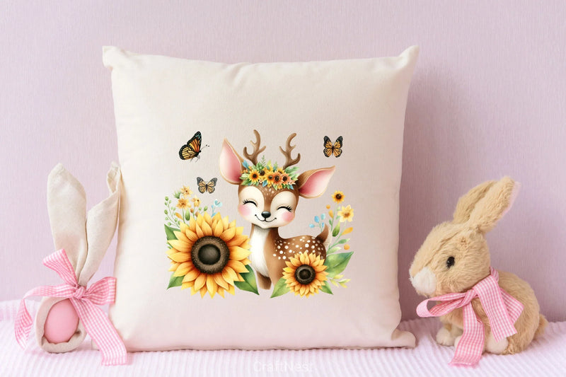 Sunflower Animals Clipart Bundle 22 - CraftNest - Digital Crafting and Art