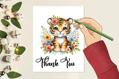 Tiger Flowers Clipart Bundle - CraftNest - Digital Crafting and Art