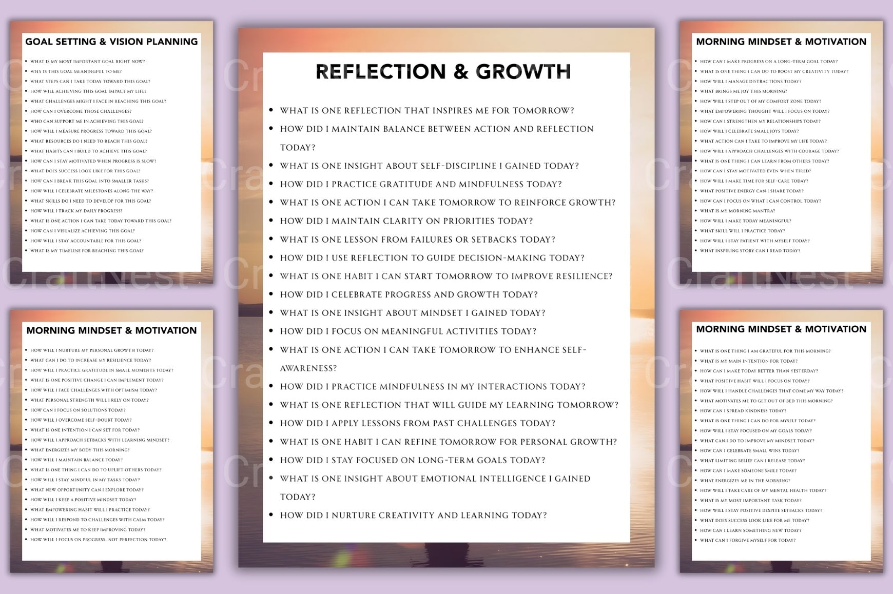 Success Mindset Prompt Book for Personal Growth - CraftNest - Digital Crafting and Art