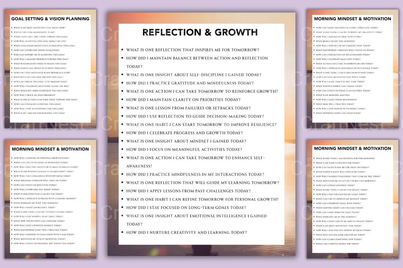 Success Mindset Prompt Book for Personal Growth - CraftNest - Digital Crafting and Art