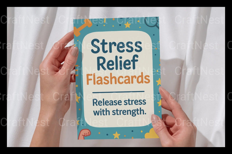 Stress Relief Flashcards for Relaxation - CraftNest - Digital Crafting and Art