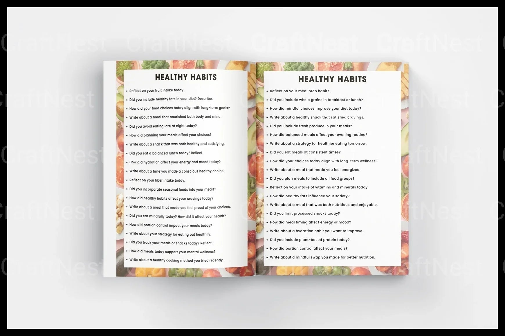 Food Prompts Book for Creative Inspiration - CraftNest - Digital Crafting and Art