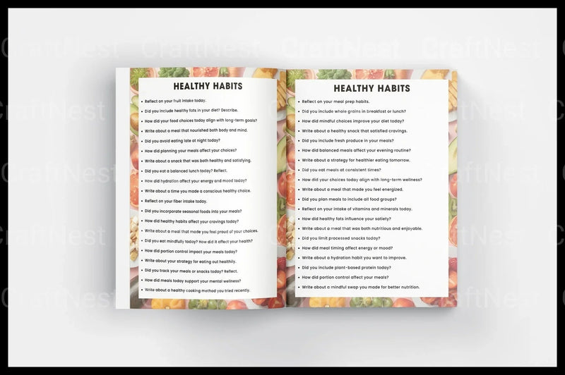 Food Prompts Book for Creative Inspiration - CraftNest - Digital Crafting and Art