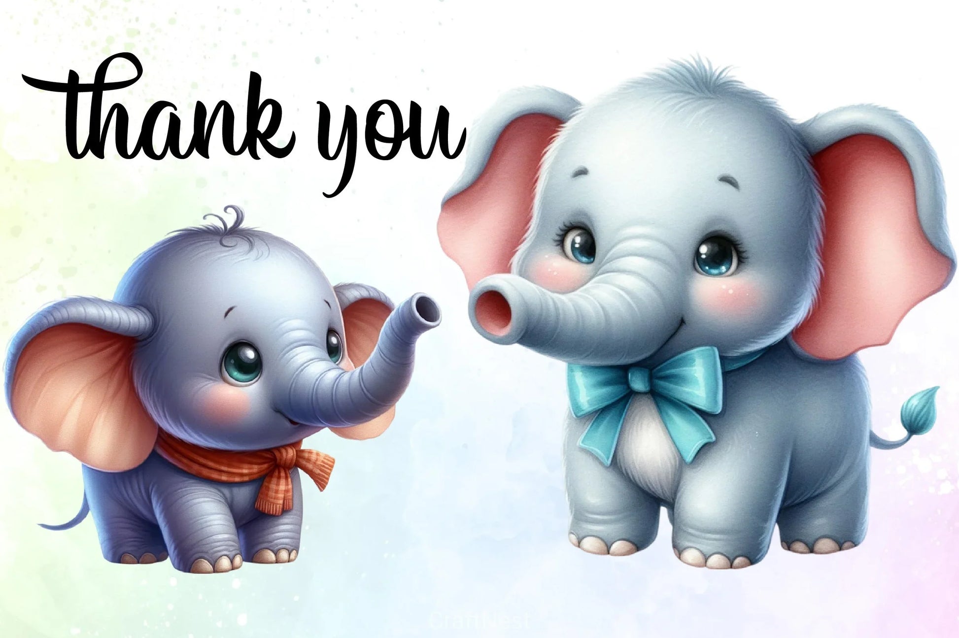 Cute Elephant Clipart Bundle - CraftNest - Digital Crafting and Art