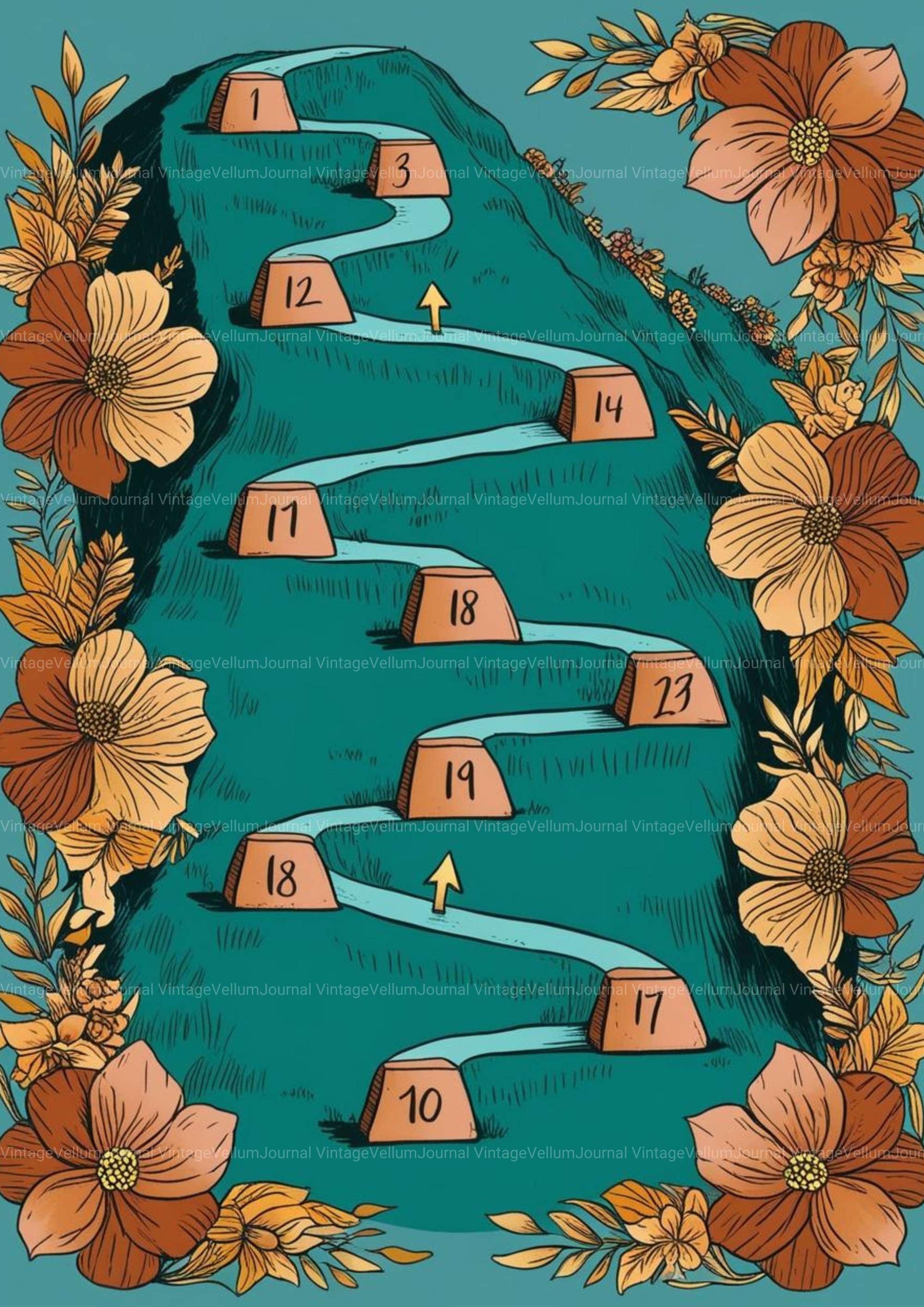 Habits Harmony Junk Journal Pages - CraftNest - Digital Crafting and Art