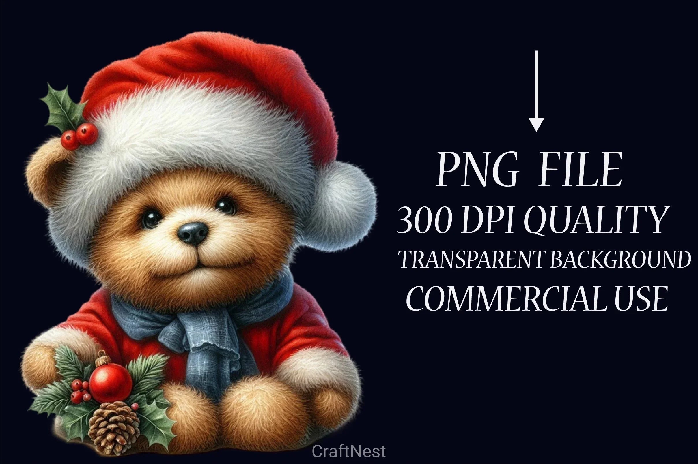 Vintage Christmas Dog Clipart Bundle - CraftNest - Digital Crafting and Art