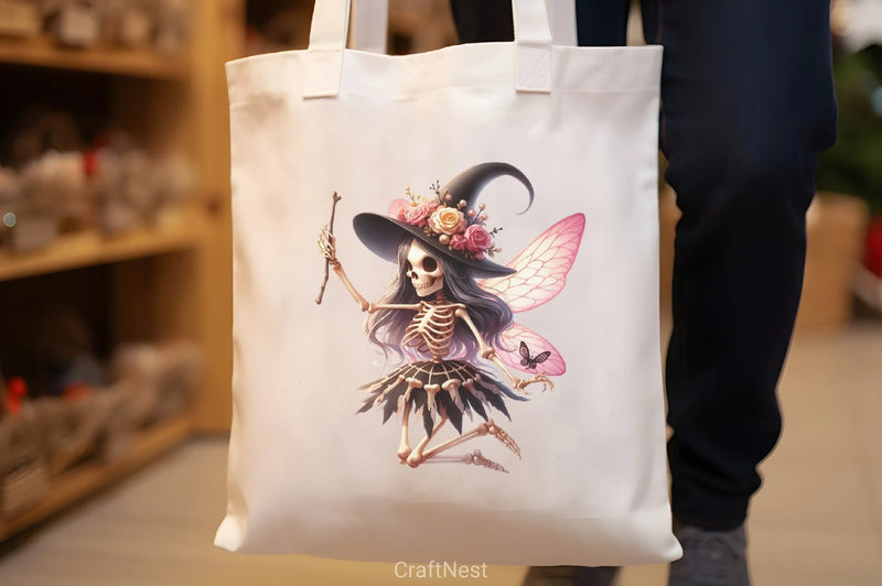 Cute Fairy Skeleton Clipart Bundle - CraftNest - Digital Crafting and Art