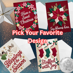 Christmas Cards Faux Yarn Clipart Bundle - CraftNest - Digital Crafting and Art