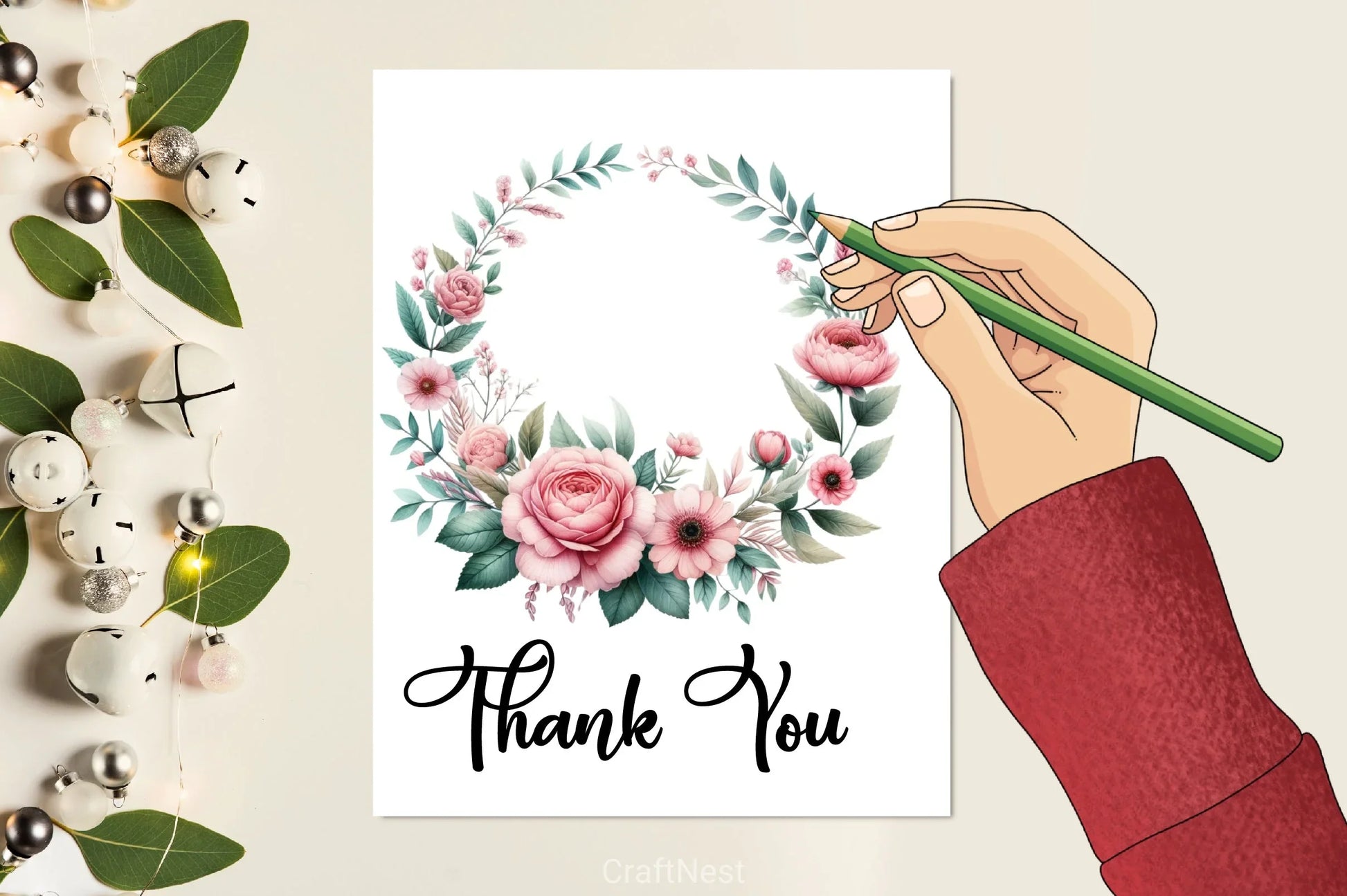 Rose Wreath Clipart Bundle - CraftNest - Digital Crafting and Art