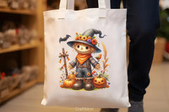 Halloween Scarecrow Clipart Bundle - CraftNest - Digital Crafting and Art