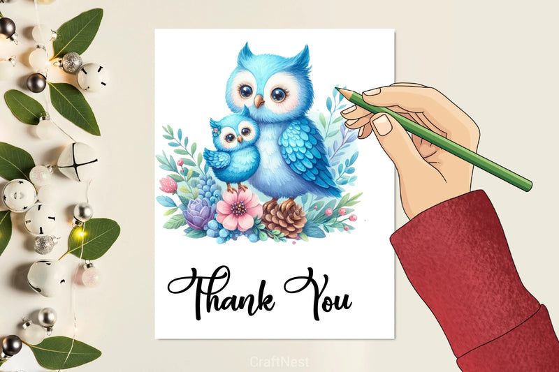 Mother's Day Owl Clipart Bundle - CraftNest - Digital Crafting and Art