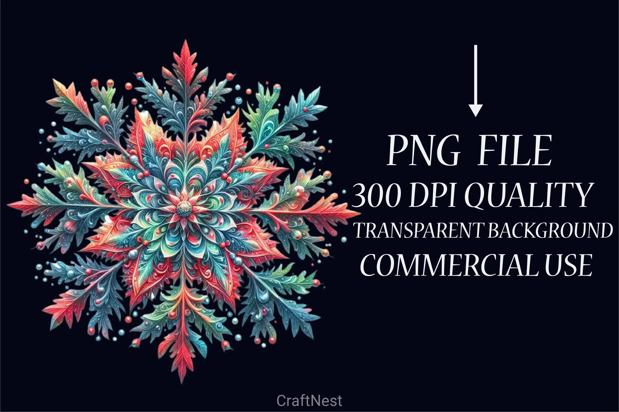 Snowflake Clipart Bundle - CraftNest - Digital Crafting and Art