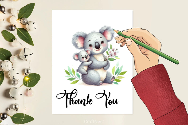 Mother's Day Koala Clipart Bundle - CraftNest - Digital Crafting and Art
