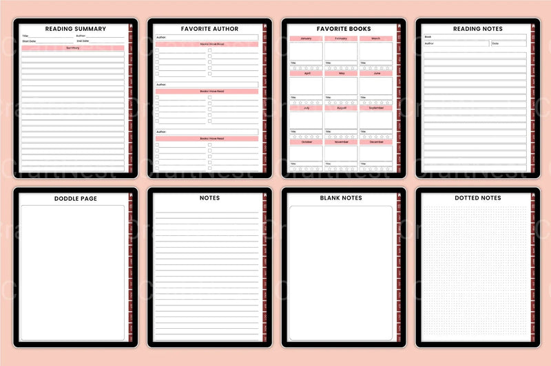 Reading Book Tracker Tool - CraftNest - Digital Crafting and Art